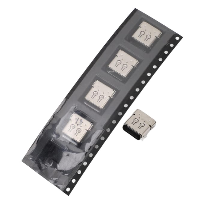 5PCS Type C Poorten Game Console Handvat Oplaadinterface Vervanging voor Elite Series 2 Draadloos gray