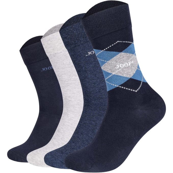 JOOP! Sokken Premium Essential Socks in Box 4P Verpakking van 4