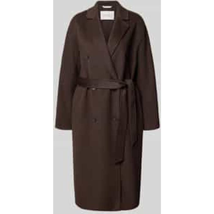 Relaxed fit lange jas van wolmix
