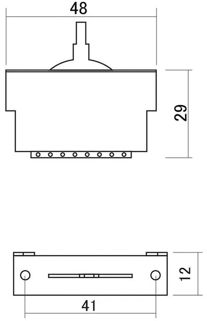Boston SW-43-W lever switch 3-way, closed model, 1 5/8 inch spacing, switch cap sold separately