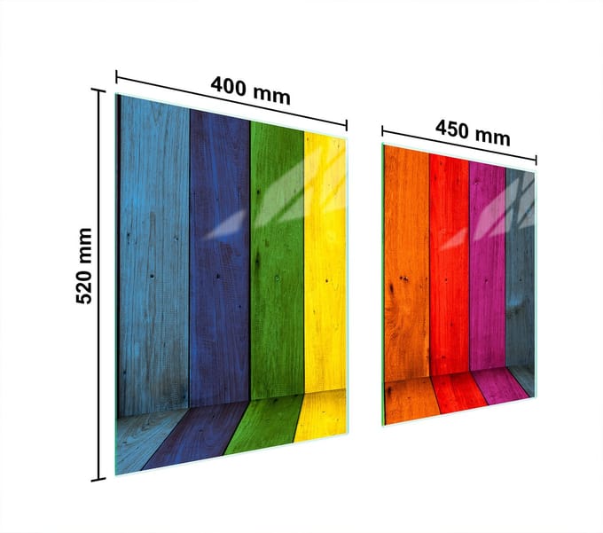 TMK ArtDeko - Glasplaat Bescherming - 85x52 cm - Kleurvol