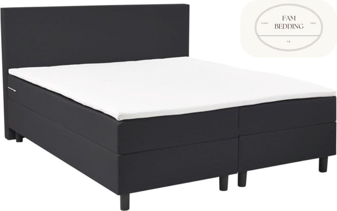 2 Persoons Boxspring Rolene Antraciet 180x200