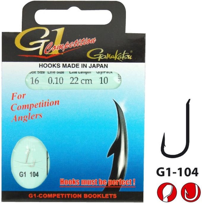Gamakatsu G1 Competition Booklets H10 0.16mm 100cm