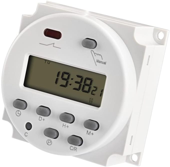 Dailygoody - Power Timer Switch - Lichttimerschakelaar - Programmeerbare timer voor verwarming - AC 220V - Digitale timer - Geschikt voor diverse appa
