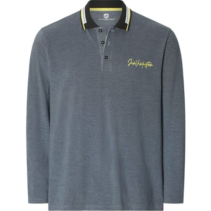 Poloshirt met lange mouwen KNUTSEN blauw