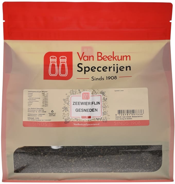 Van Beekum Specerijen - Zeewier Fijn Gesneden - 1 KG (hersluitbare stazak)