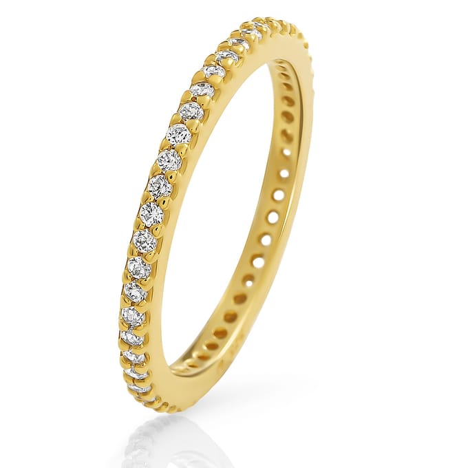 Orphelia 'Lily' Dames 925 Sterling Zilveren Ring - Goud ZR-7538/G