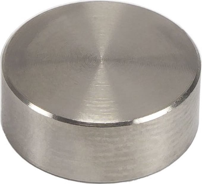 4 stuks - RVS Afdekkapjes voor schroeven - 13mm - Zilver