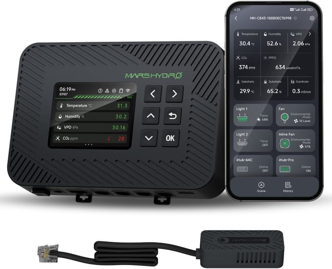 Mars Hydro iController - Slimme bediening - WiFi App - Licht en klimaatbeheersing