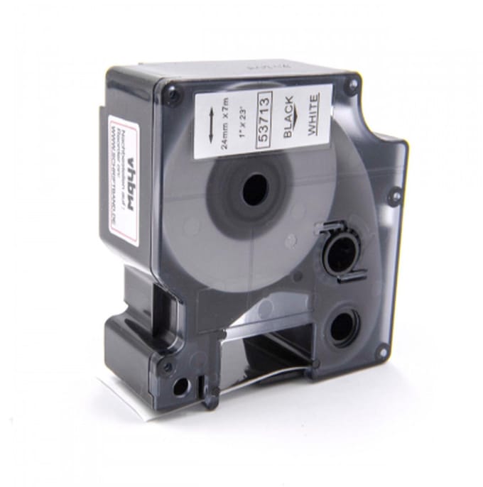 Dymo D1 Compatible 53710 (S0720920) tape zwart op transparant 24 mm x 7 m