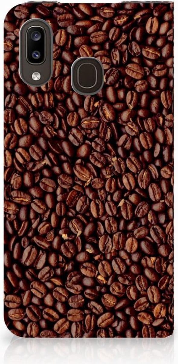Samsung Galaxy A30 Flip Style Cover Koffiebonen