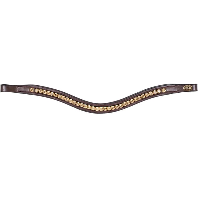 Frontaal voor paard HFI Padded Wave + Strass
