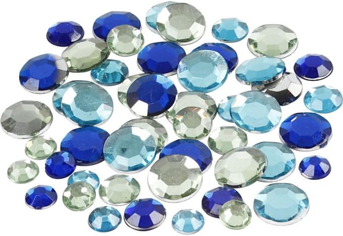 CC Strasstenen Rond Blauwe Harmonie 6-12 mm 360 stuks