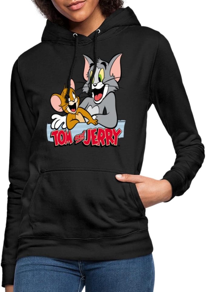 Tom En Jerry Vrienden Hoodie Dames
