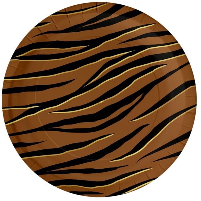 Plates tiger safari | 6 stuks
