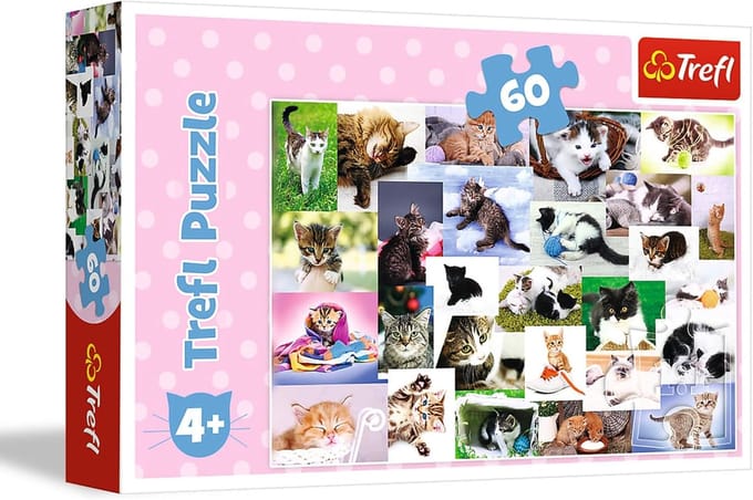 Kindertjes Puzzel - Vormen Leggen - Ontwikkeling Stimuleren - Stevig Karton - 60 Stukjes - Multicolor
