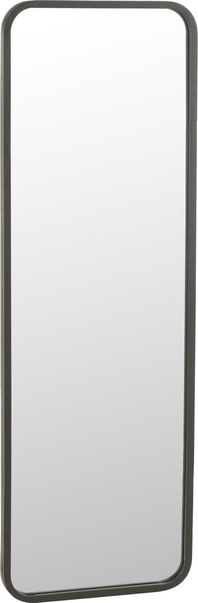 J-Line spiegel Rechthoekige - metaal - zwart - 120 x 40 cm