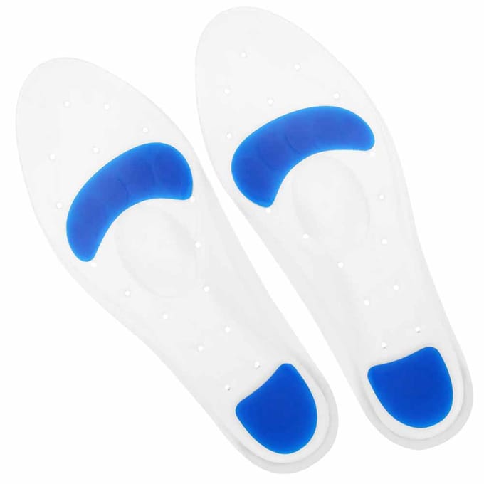 Siliconen Inlegzolen Schokabsorptie Hoge Elasticiteit Knipbaar Voetboogondersteuning Schoeninzetstuk Inlegzolen 37-38 Size blue
