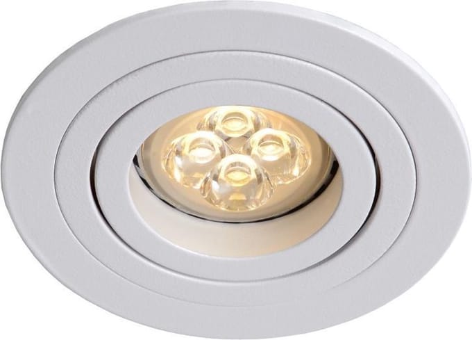 Lucide TUBE - Inbouwspot - Ø 9,2 cm - 1xGU10 - Wit