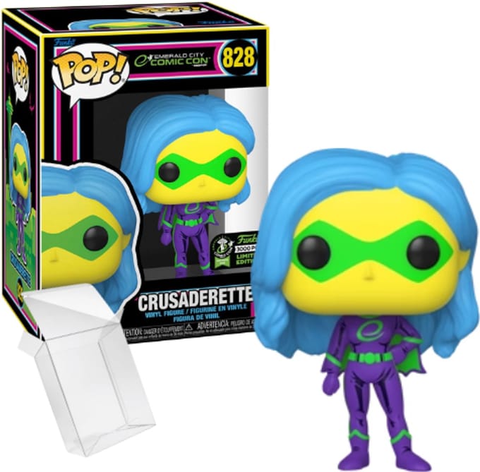 Funko Pop! Emerald City Comic Con - Crusaderette (Black Light) #828 Emerald City Comic Con Exclusive