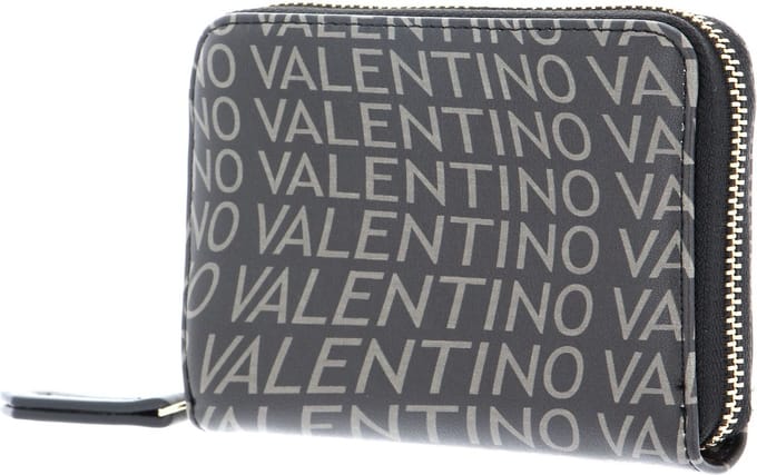 VALENTINO Portemonnee Samosa Coin Purse Nero / Grigio Zwart