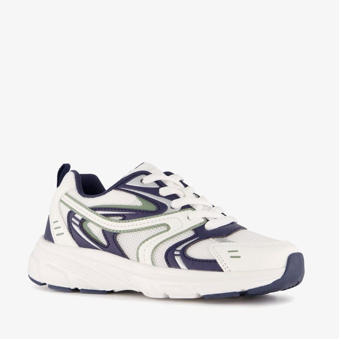 Blue Box jongens dad sneakers wit blauw - Maat 32