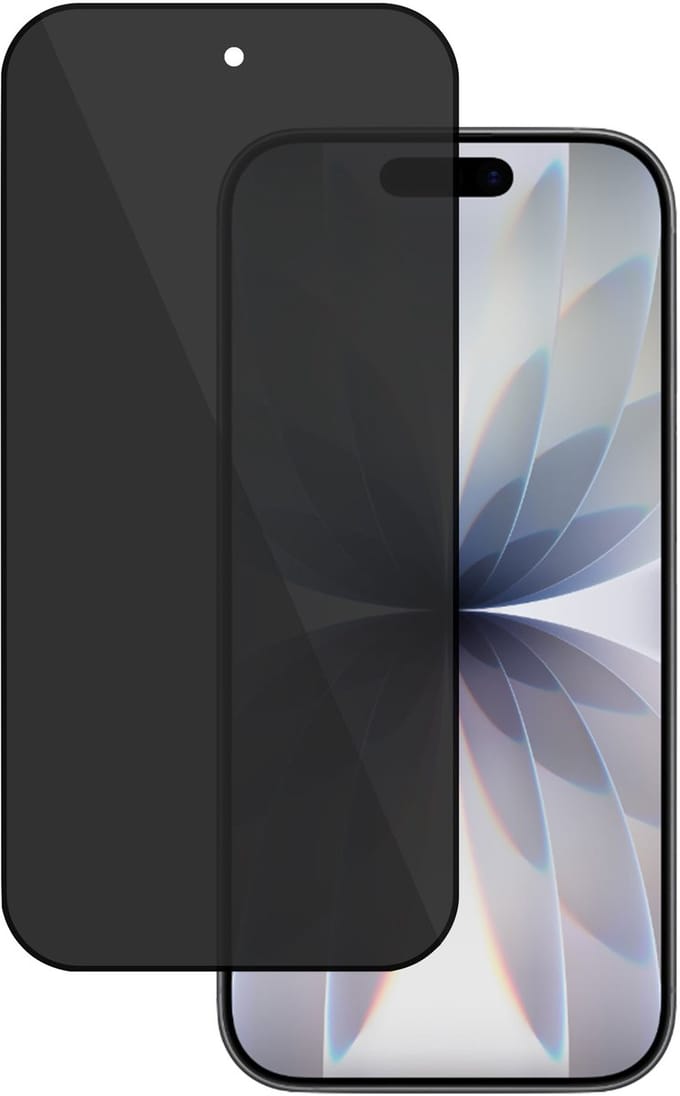TechNow Privé Screenprotector geschikt voor iPhone 17 Screenprotector - Privacy Beschermglas - Rounded - Privacy Proteqt+