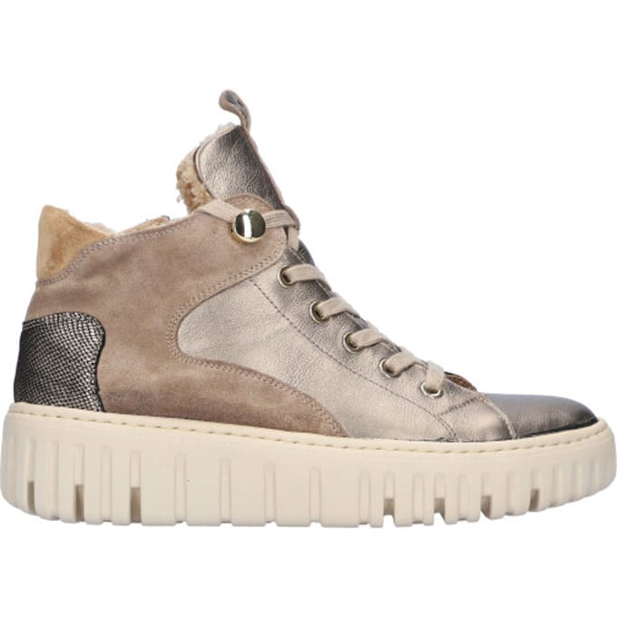 Waldläufer Combi H Rits Sneaker Sneakers - Suède - Dames - Beige - Maat 41,5