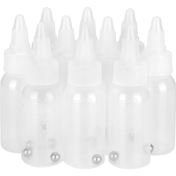 30ml Lege Verffles Corrosiebestendig Knijp Pigment Condiment Container met Schaal white