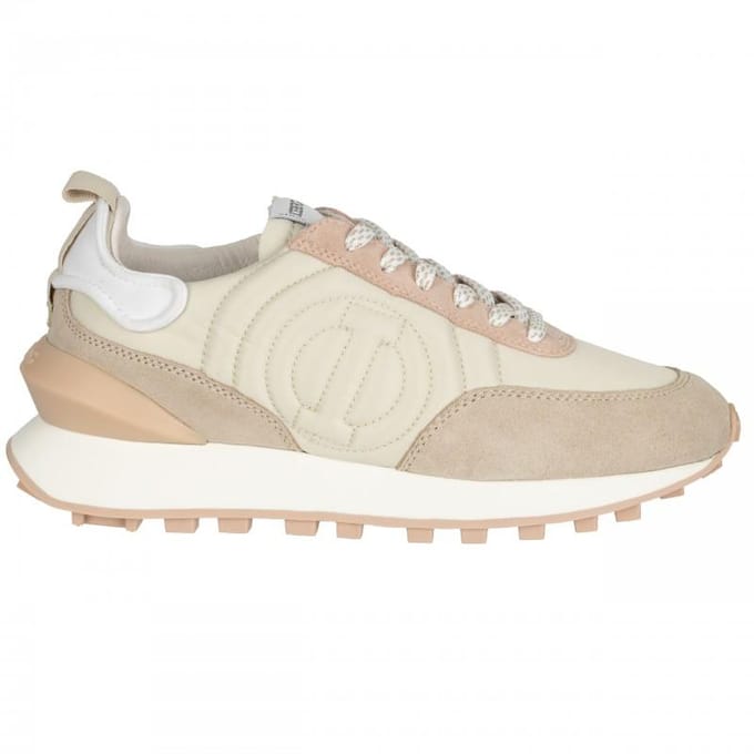 Iceberg luxe Italiaanse sneakers damesschoenen zand/roze - Maat: 40 white