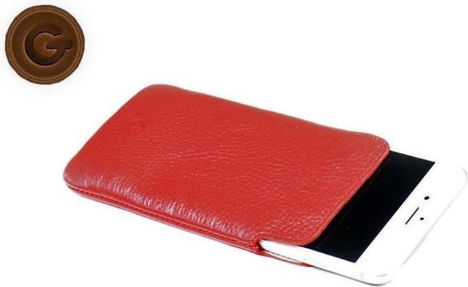 GUARD Lederen insteekhoes sleeve voor de iPhone 6 rood