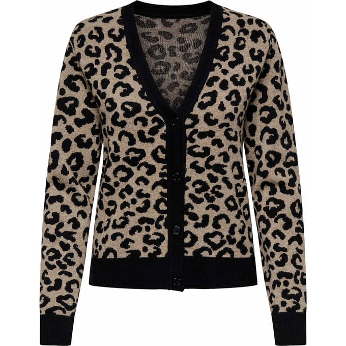 Regular fit gebreid jack van viscosemix model 'LEO'