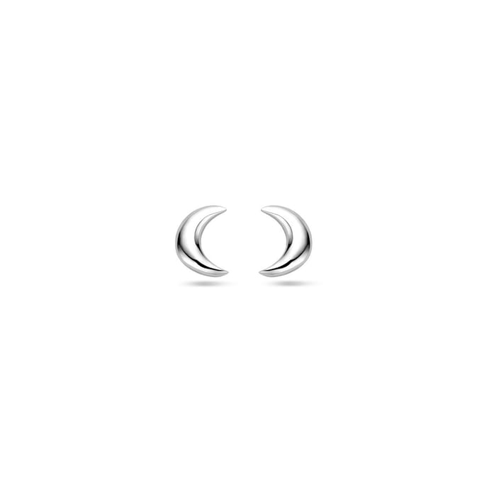 Zilver Gerhodineerd Oorknoppen Maan 1338833