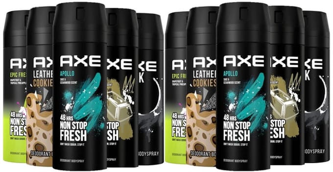 AXE Deodorant Bodyspray MIX - 10 Stuks