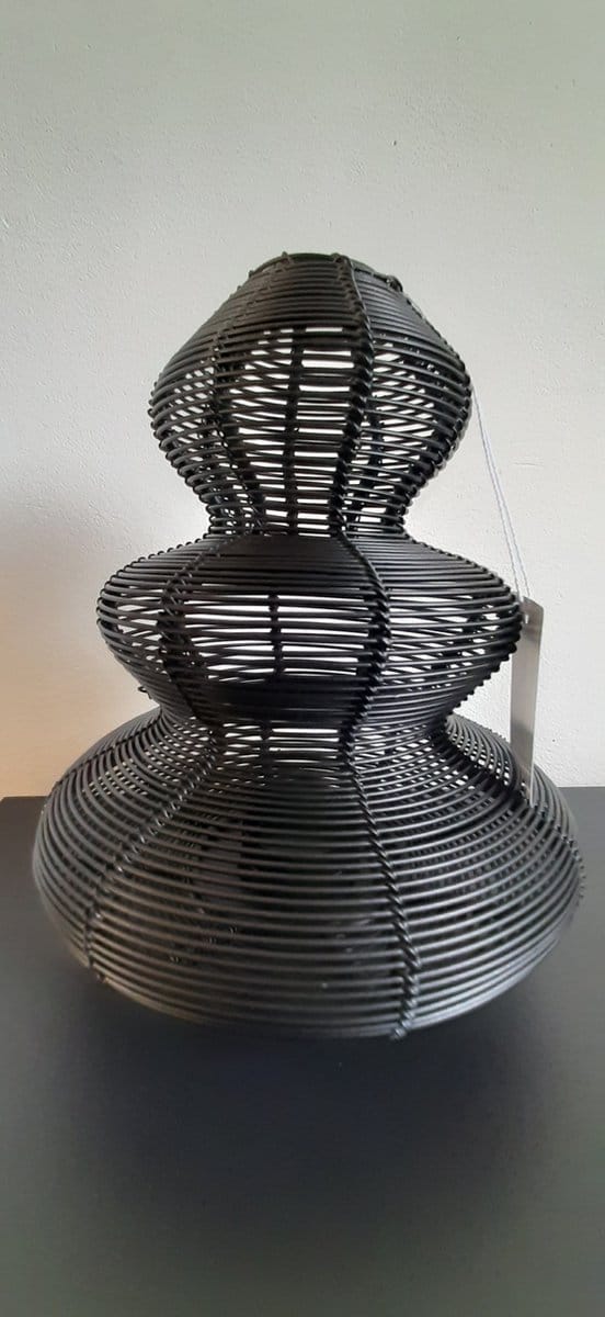 Light & Living - Hurricane 'Christmas Tree' - Matzwart