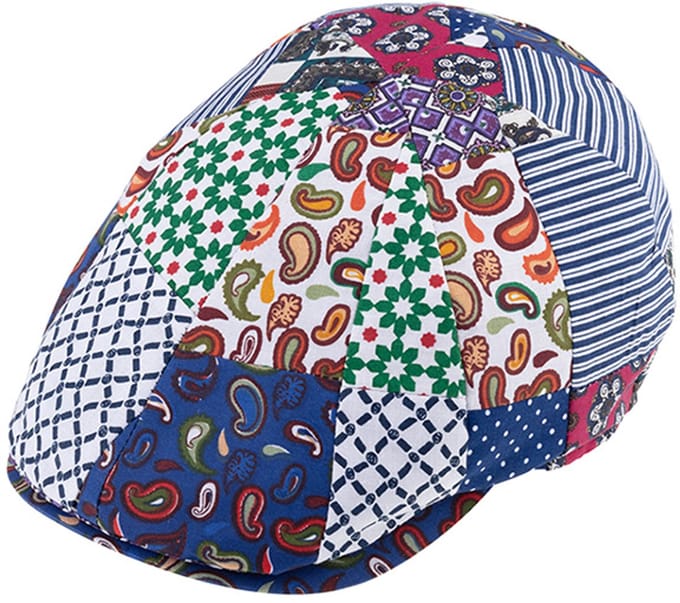 Flatcap paisley patroon zomer 100% Katoen patchwork maat 59