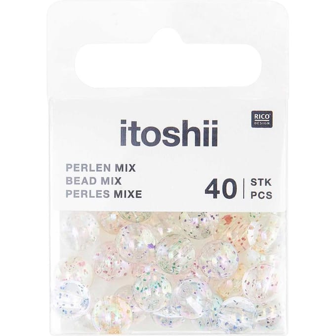 itoshii Kralen set "Glitter holografisch"
