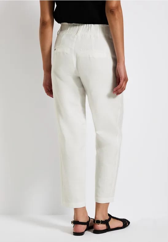 Paperbag broek in casual pasvorm