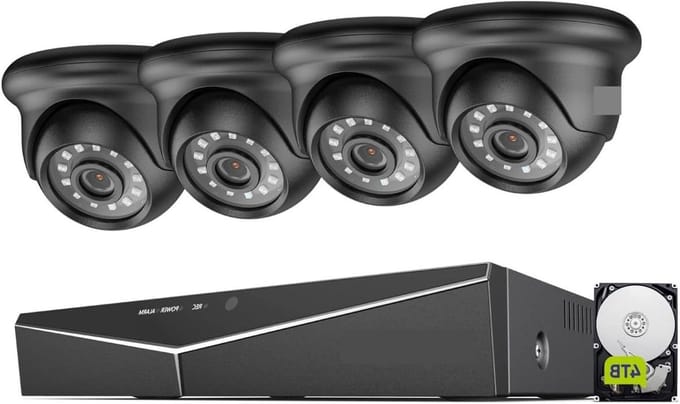 Beveiligingscamera set - CCTV systeem - Huis beveiligen - 4K Ultra HD - 4 camera's - Wit