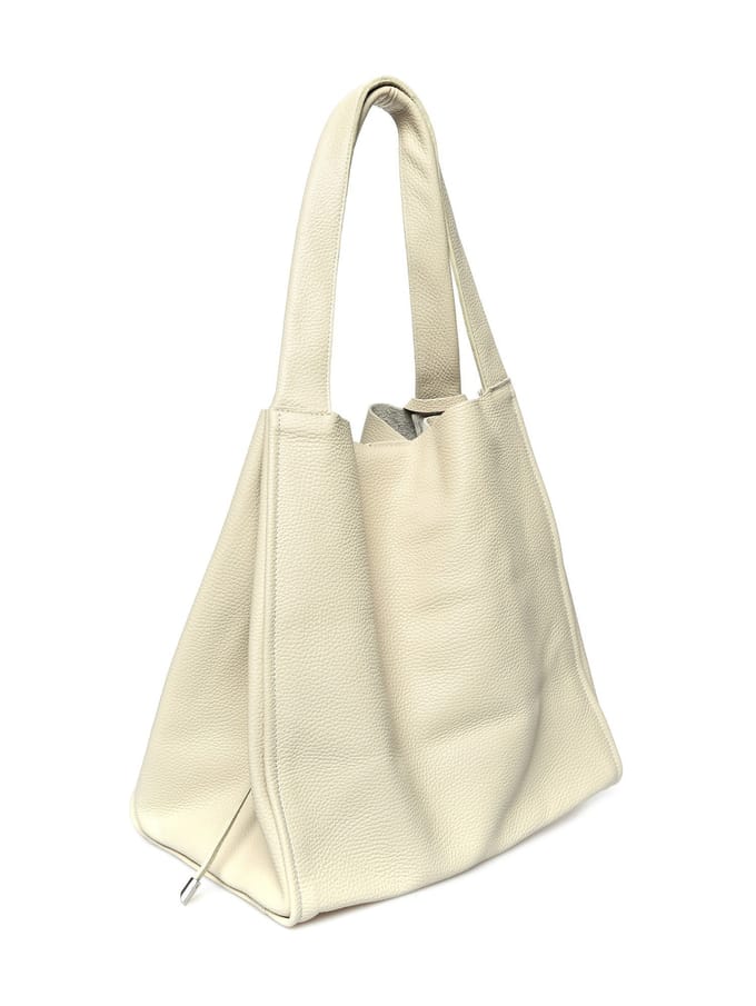 Isabella Rhea Beige Rundleer Tas