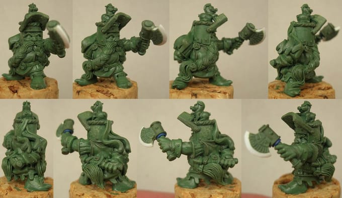 Veteran Dwarf   (aka Longbeard A) (table top miniature)