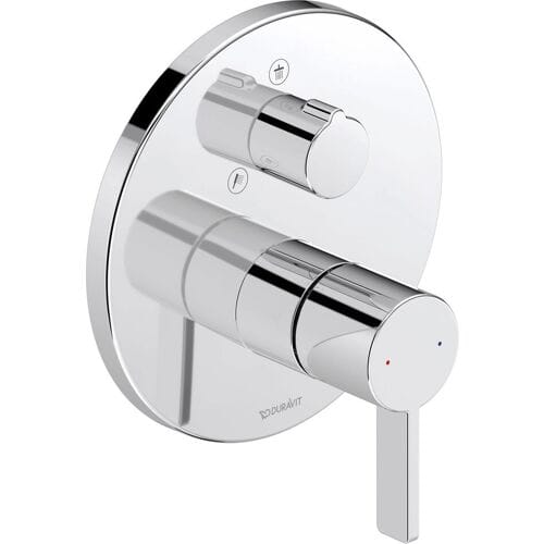Duravit D-Neo single lever bath mixer concealed, with diverter valve DE5210012010