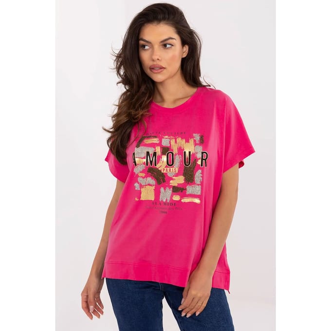 City Amour T-Shirt - Fuchsia / S/M