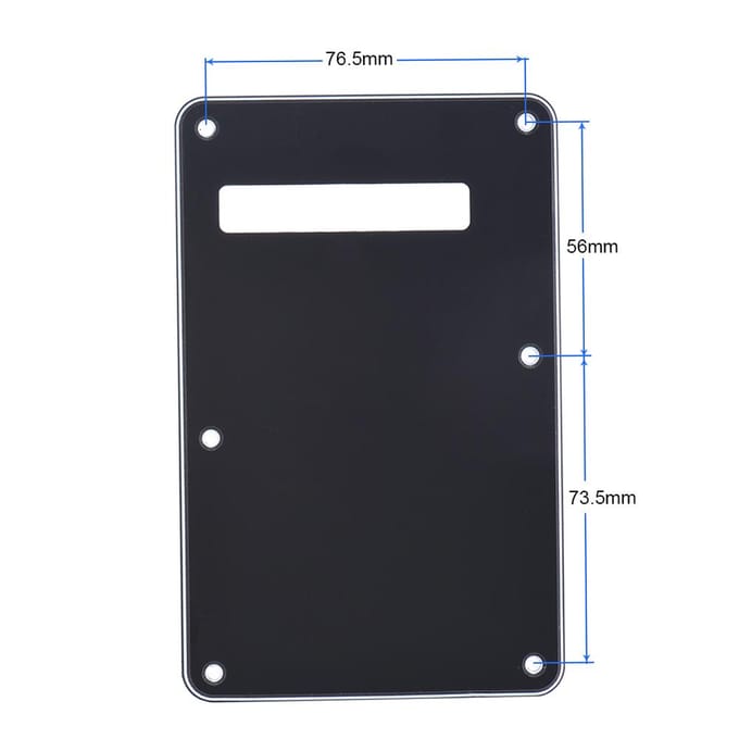 Pickguard Tremolo Cavity Cover Backplate Achterplaat 3-laags voor Stratocaster Moderne Stijl Elektrische Gitaar Zwart gray