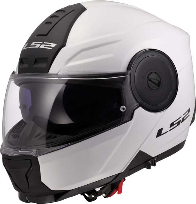 LS2 FF902 Scope II Solid Glossy Wit 06 Systeemhelm - Maat M - Helm