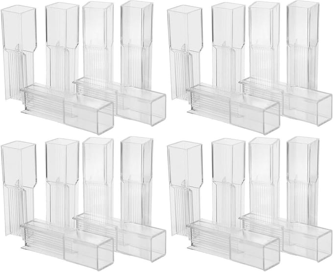 Mini Plastic Cuvetten - Lab Cuvetten - Wetenschappelijke Analyse - Herbruikbaar Ontwerp - 100 Stuks - Transparant