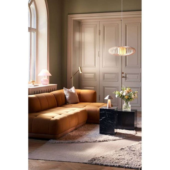 Globen Lighting vloerlamp Hubble READ, mat messing 140 cm