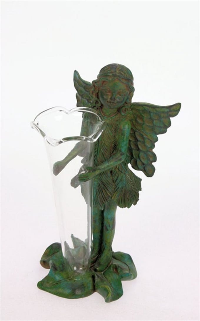 Vaasje Fee, groen 8x7x16cm