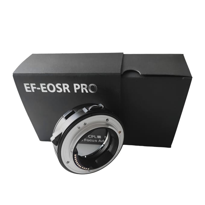 EF-EOSR PRO Lensadapter Autofocus Camera Mount Ring met ND-filter Elektronische Diafragmaregeling zwart