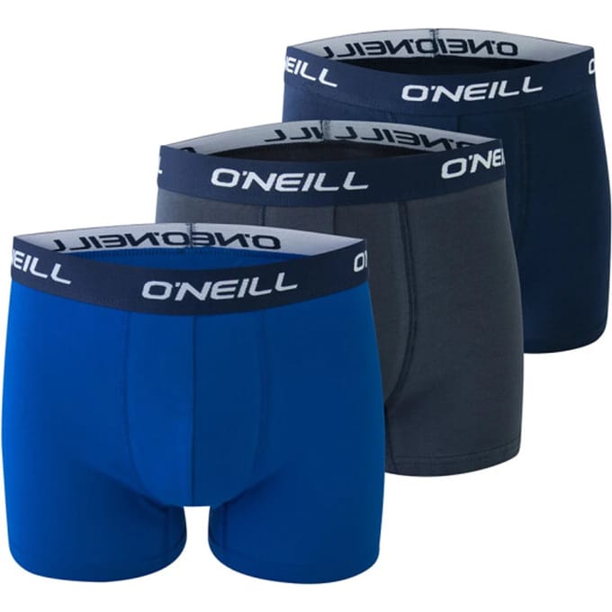 O'Neill Heren Boxershorts Trunks 900003 Effen Blauw 3-Pack - Maat M